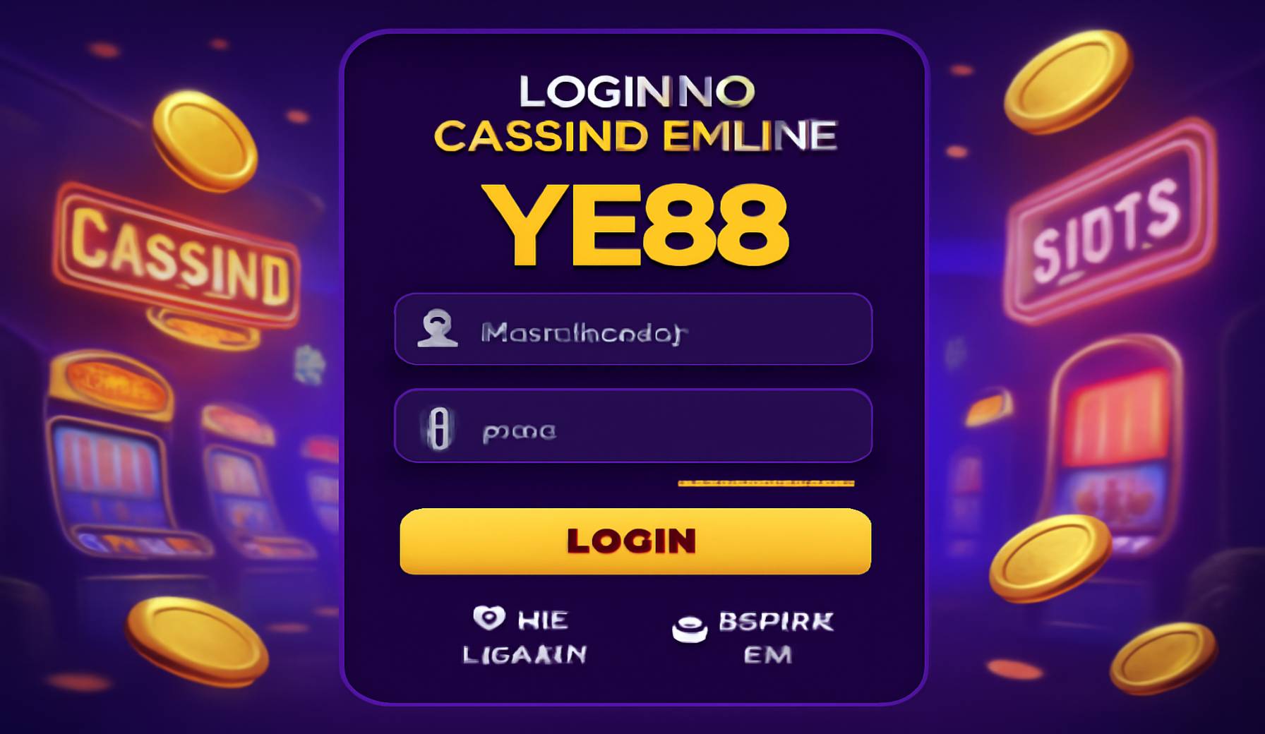 Não Perca tempo, o rRgistro na site YE88